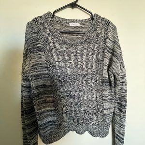 Cream & Black Knit Sweater